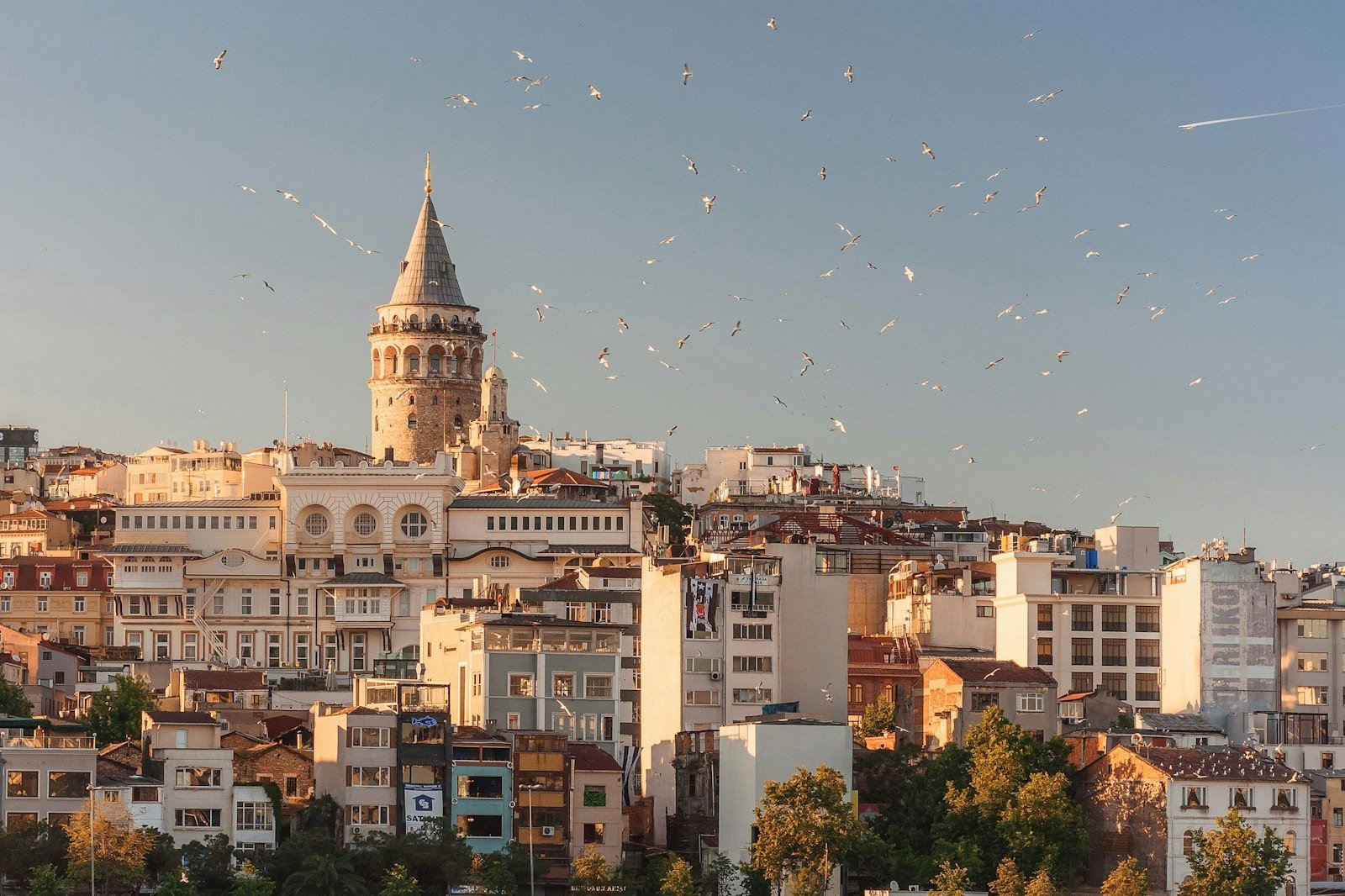 Mosque and cityscape in Turkey